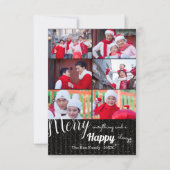 Altijd gelukkige collage - 3x5 foto kerstkaart kaart (Voorkant)