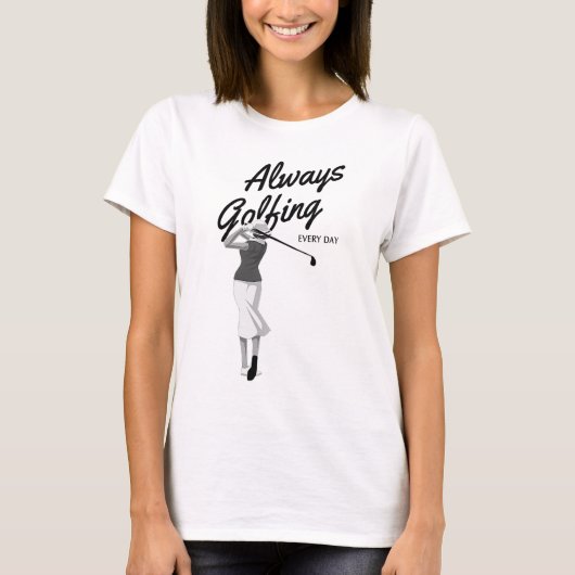 Altijd Golfing T-Shirt (Voorkant)