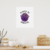 Altijd grappig, grappig, vruchtensap poster (Keuken)