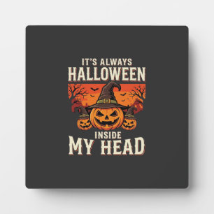 Altijd Halloween Pompoen Heks Ontwerp_1 Fotoplaat