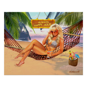 ALTIJD HAPPY HOUR PERFECT POSTER