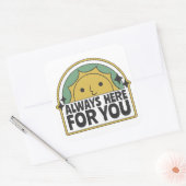 Altijd hier voor jou vierkante sticker (Envelop)