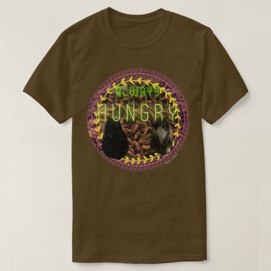 Altijd honger t-shirt (Design voorkant)