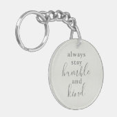 Altijd Humble en Sind Sleutelhanger (Voorkant Links)