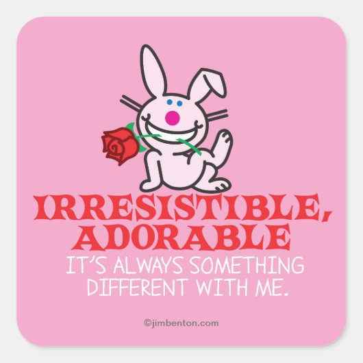 Altijd iets anders vierkante sticker (Voorkant)