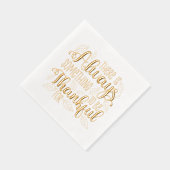 Altijd iets om dankbaar voor te zijn folie servetten (Rechts)