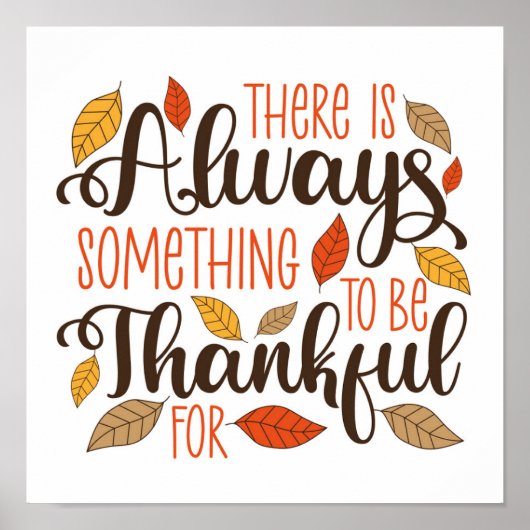 Altijd iets om dankbaar voor te zijn poster (Voorkant)
