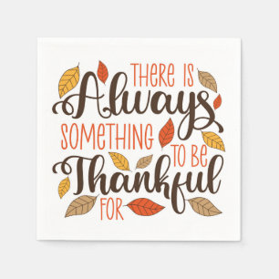 Altijd iets om dankbaar voor te zijn servet