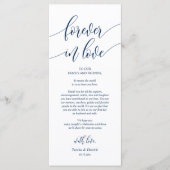 Altijd in liefde, plaats-instelling Dank je kaarte Programma (Voorkant)