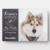 Altijd in liefdevolle herinnering Aangepaste foto  Fotoplaat (voorkant)