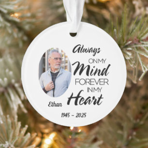 Altijd in mijn gedachten voor altijd in mijn hart ornament