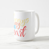 Altijd in mijn hart koffiemok (Voorkant rechts)