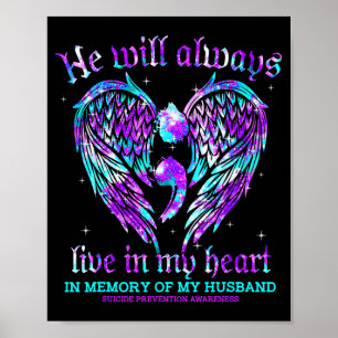 Altijd In Mijn Hart Mijn Man Preventie Bewustzijn Poster