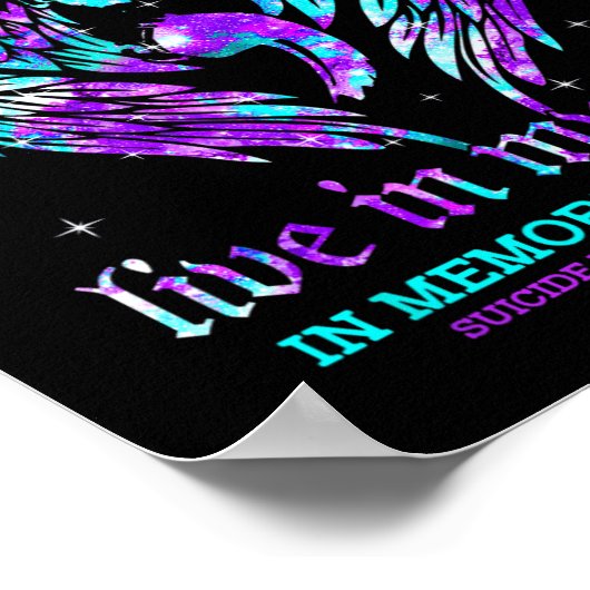 Altijd in mijn hart mijn tante zelfmoordpreventie poster (Hoek)