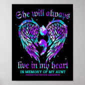 Altijd in mijn hart mijn tante zelfmoordpreventie poster (Voorkant)