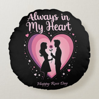 Altijd in mijn hart rond kussen Hoesje - liefde en