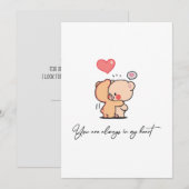 Altijd in mijn hart Valentine-dag Kaart (Voorkant / Achterkant)