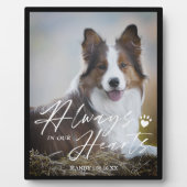 Altijd in ons hart Foto Memorial Fotoplaat (Voorkant)