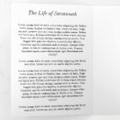 Altijd in ons hart Foto's begrafenis Drieluik Programma (Binnenzijde eerst)