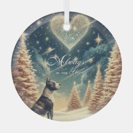 Altijd in ons Hart Kerst Ornament Pit bull 