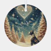 Altijd in ons Hart Kerst Ornament Pit bull (Achterkant)