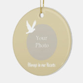 Altijd in ons hart Memorial Kerstversiering Keramisch Ornament (Links)