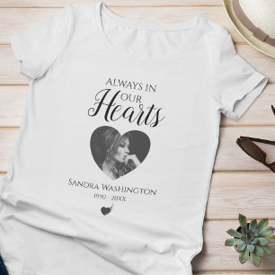 Altijd In Onze Hart   Foto Herdenkingsdienst T-shirt