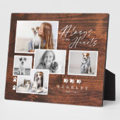 Altijd in onze harten huisdier foto herinnering ho fotoplaat (Zijkant)