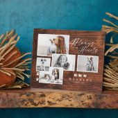 Altijd in onze harten huisdier foto herinnering ho fotoplaat (Zijkant)