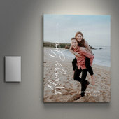 Altijd je Jubileum Verloving huwelijksdatum Canvas Afdruk