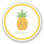 Altijd je kroonPunny Pineappel Draag Sticker (Voorkant)