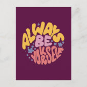 Altijd jezelf zijn - Handje lettertekens Briefkaart (Voorkant)