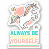 Altijd jezelf zijn sticker (Voorkant)
