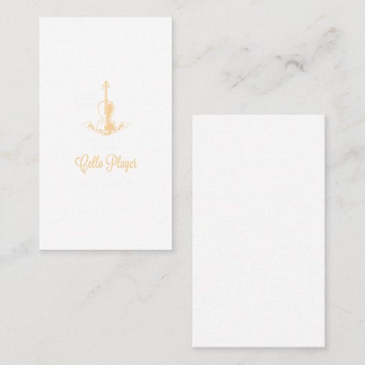 altijd jezelf zijn, tenzij je een cello playe kunt visitekaartje (Voorkant / Achterkant)