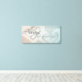 Altijd Kiss me Goodnight Canvas Afdruk (Insitu (Houten vloer))