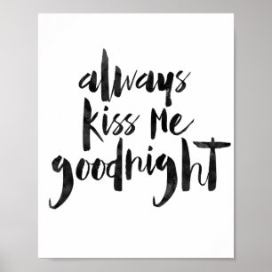 Altijd Kiss me Goodnight Poster