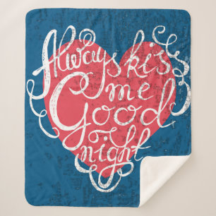 Altijd Kiss me Goodnight Sherpa Deken