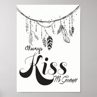 Altijd Kiss me Goodnight Wall Art Poster
