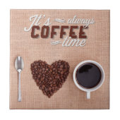 Altijd koffie-tijd tegeltje (Voorkant)