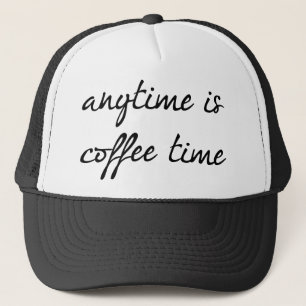 Altijd koffie-tijd trucker pet