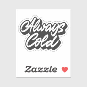 Altijd koud sticker