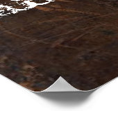 Altijd Kus me Goodnight Leder Kijk eens Poster (Hoek)