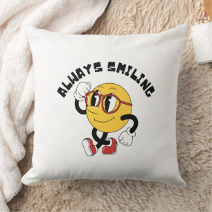 Altijd Lachende Cute Emoji Kussen