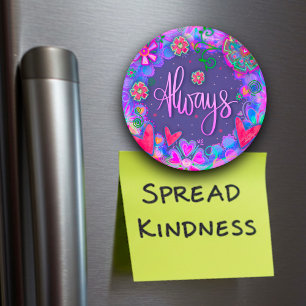 Altijd  Leuk Floral Modern Inspirivity Magneet