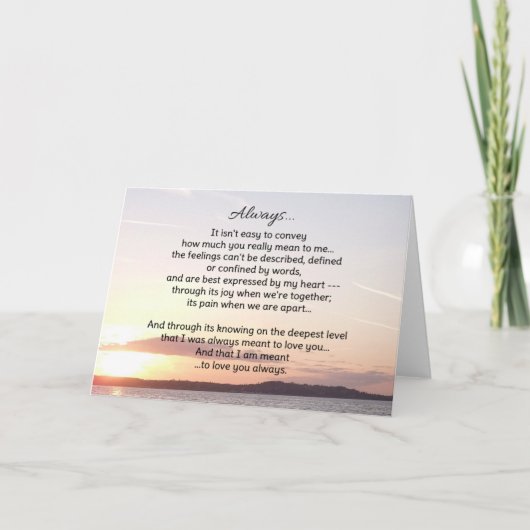 Altijd...Liefde Kaart (Voorkant)