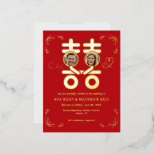 altijd liefdesfolie uitnodiging briefkaart