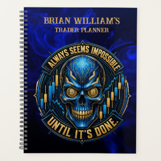 Altijd Lijkt Onmogelijke Blauwe Gloed Bitcoin Planner