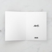 "Altijd" (Meisje) Kaart (Binnen)