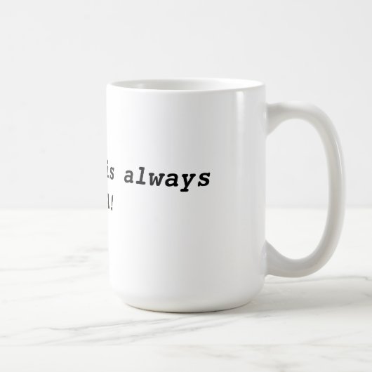 Altijd Miata koffie mok. Koffiemok (Rechts)