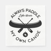 Altijd mijn eigen kano opzadelen servet (Voorkant)